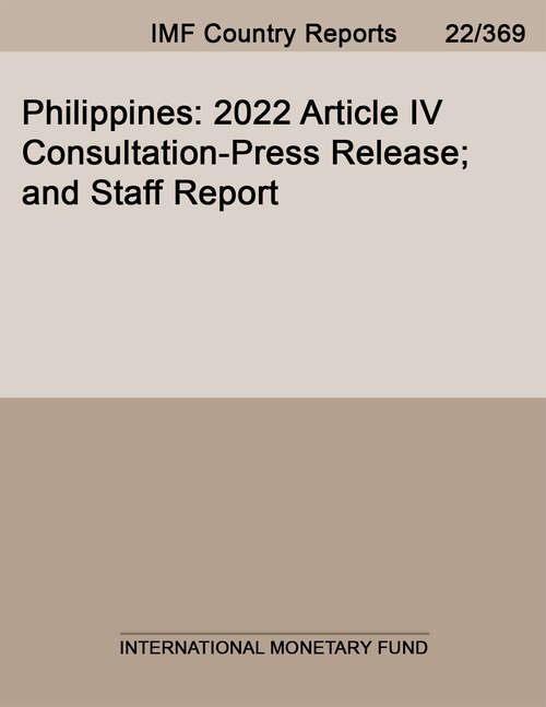 Book cover of Philippines: 2022 Article IV Consultation-Press Release; and Staff Report
