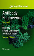 Antibody Engineering Volume 1 (Springer Laboratory Manual Ser.)