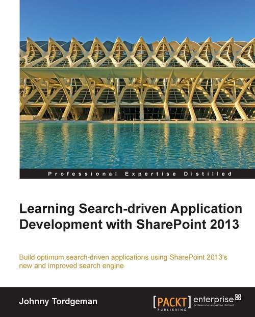 Book cover of Learning Search-driven Application Development with SharePoint 2013