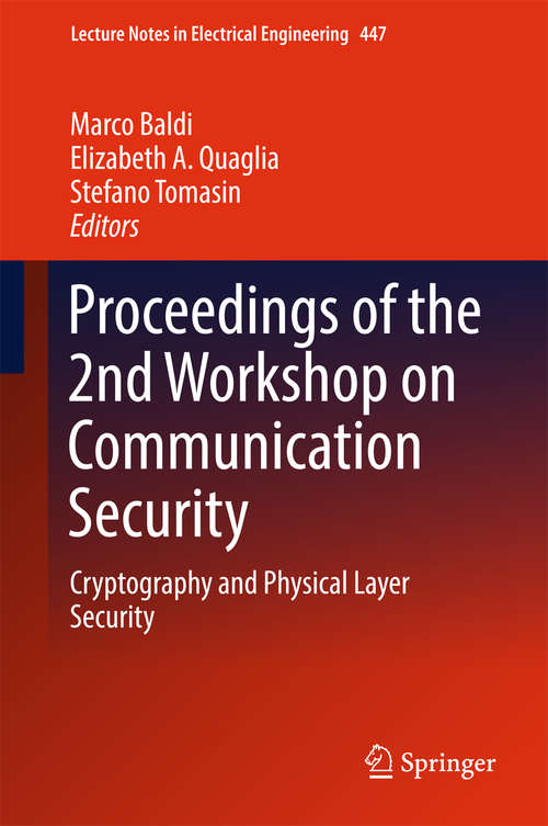 Book cover of Proceedings of the 2nd Workshop on Communication Security