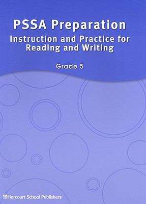 Book cover of PSSA Preparation Instruction and Practice for Reading and Writing (Grade #5)