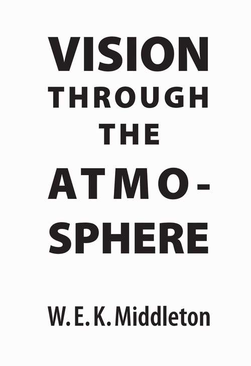 Book cover of Vision Through the Atmosphere (Heritage)