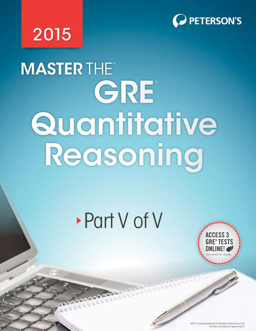 Book cover of Master the GRE 2015: Quantitative Reasoning: Part V of V