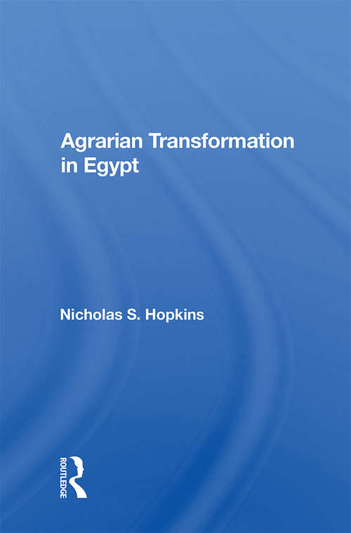 Book cover of Agrarian Transformation In Egypt