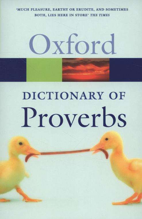 Book cover of A Dictionary of Proverbs