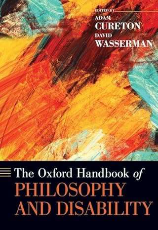 Book cover of The Oxford Handbook of Philosophy and Disability