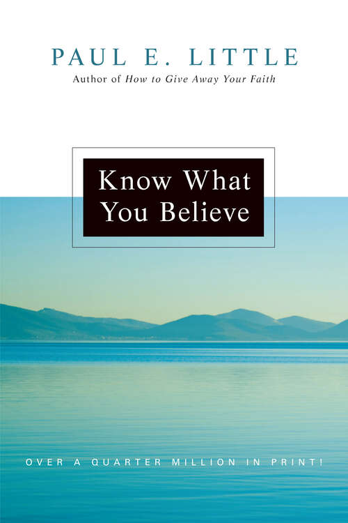 Book cover of Know What You Believe