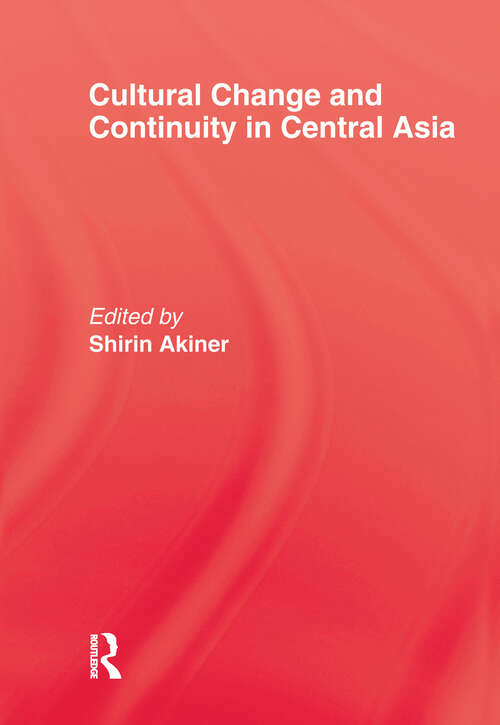 Book cover of Cultural Change & Continuity In
