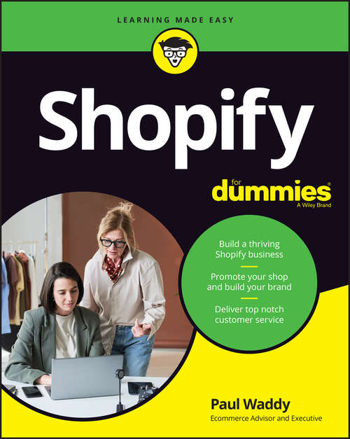 Book cover of Shopify For Dummies