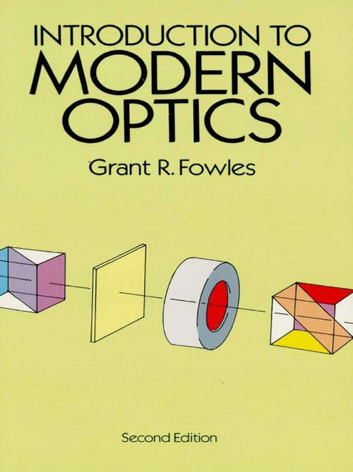 Book cover of Introduction to Modern Optics