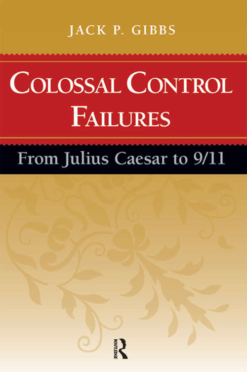 Book cover of Colossal Control Failures