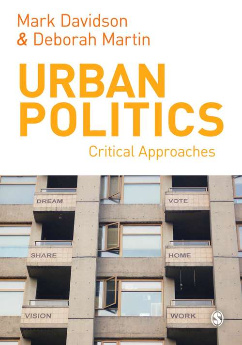 Book cover of Urban Politics: Critical Approaches