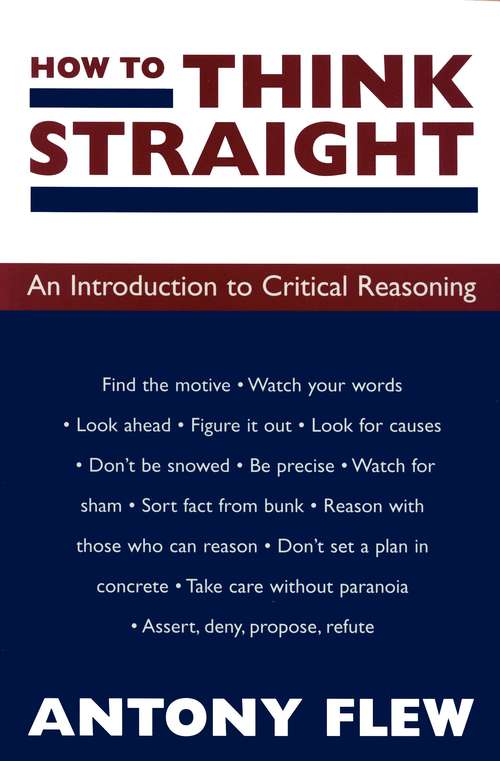 Book cover of How to Think Straight