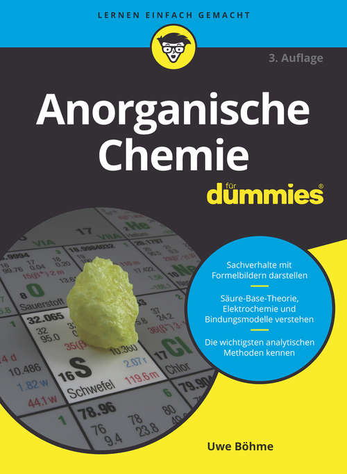 Book cover of Anorganische Chemie für Dummies (3. Auflage) (Für Dummies)