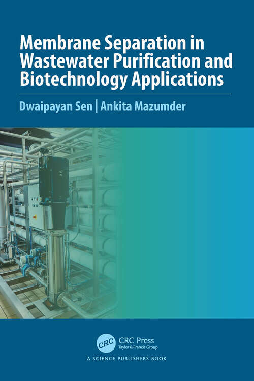 Book cover of Membrane Separation in Wastewater Purification and Biotechnology Application (1)