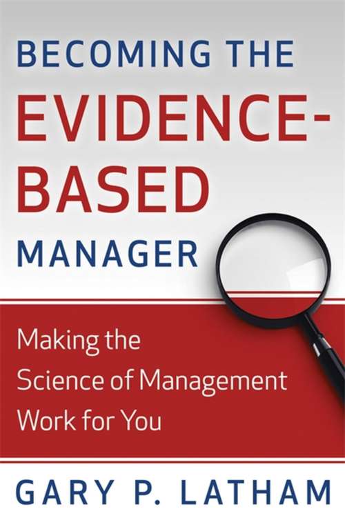 Book cover of Becoming the Evidence-Based Manager