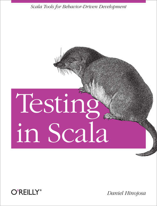 Book cover of Testing in Scala