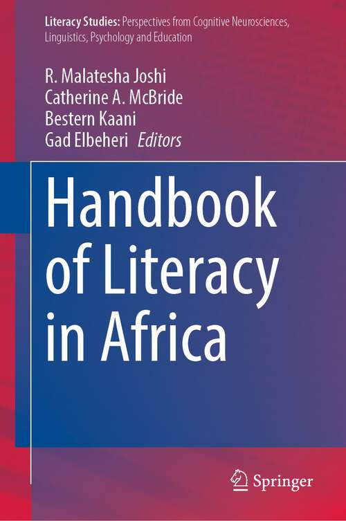 Book cover of Handbook of Literacy in Africa (1st ed. 2023) (Literacy Studies #24)