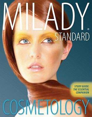 Book cover of Milady Standard Cosmetology, Study Guide: The Essential Companion