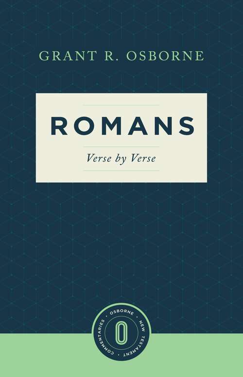Book cover of Romans Verse by Verse (Osborne New Testament Commentaries)