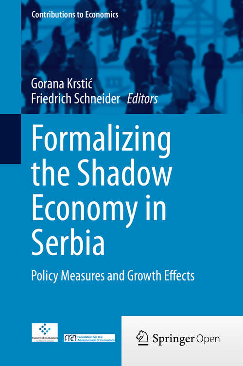 Book cover of Formalizing the Shadow Economy in Serbia