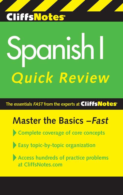 Book cover of CliffsNotes Spanish I Quick Review, 2nd Edition