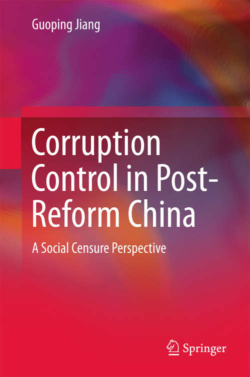Book cover of Corruption Control in Post-Reform China