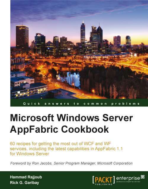 Book cover of Microsoft Windows Server AppFabric Cookbook