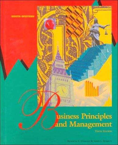 Book cover of Business Principles and Management (10th Edition)
