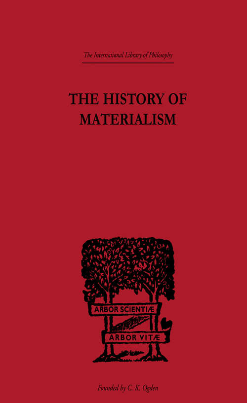 Cover image of The History of Materialism