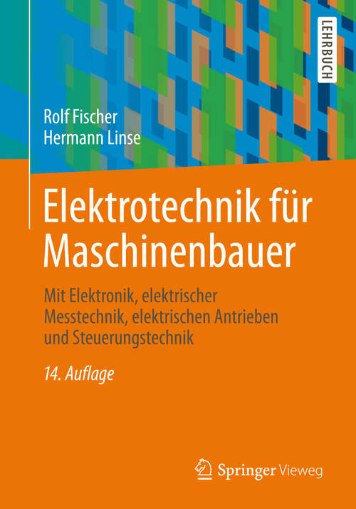 Book cover of Elektrotechnik für Maschinenbauer