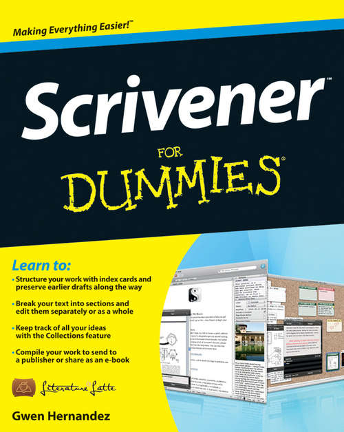 Book cover of Scrivener For Dummies