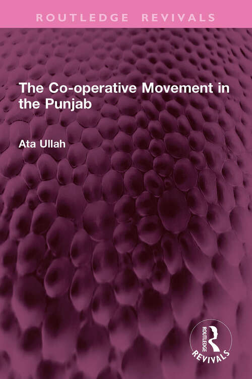 Book cover of The Co-operative Movement in the Punjab (Routledge Revivals)