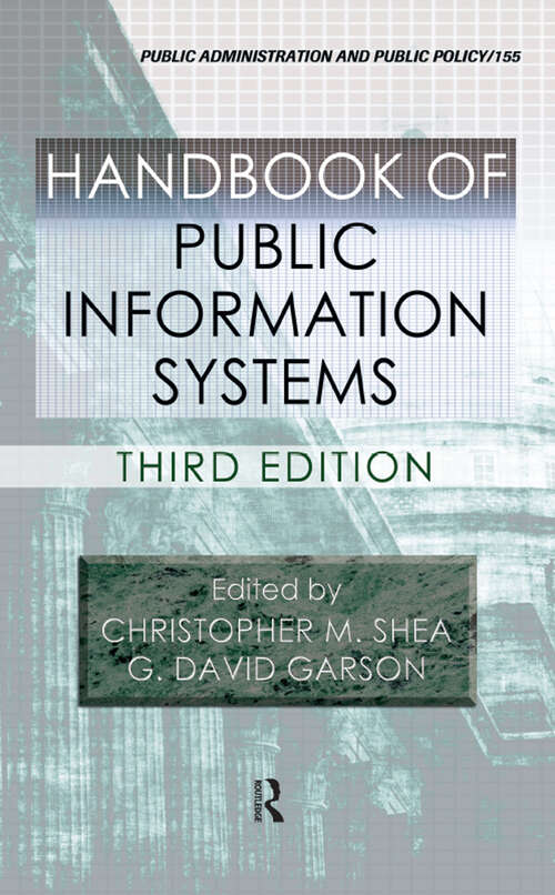 Book cover of Handbook of Public Information Systems (Public Administration and Public Policy)