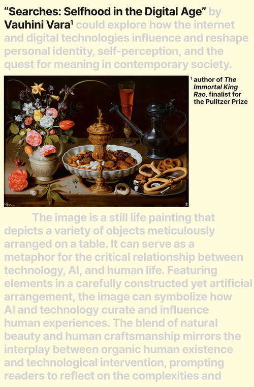 Book cover of Searches: Selfhood in the Digital Age
