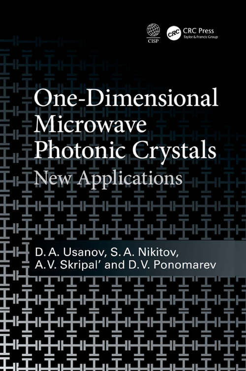 Book cover of One-Dimensional Microwave Photonic Crystals: New Applications