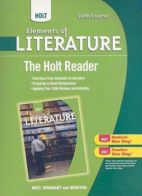 Book cover of Holt Elements of Literature, Sixth Course, The Holt Reader