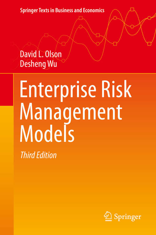 Book cover of Enterprise Risk Management Models (3rd ed. 2020) (Springer Texts in Business and Economics)