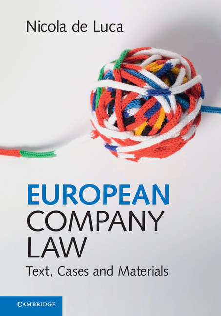 Book cover of European Company Law