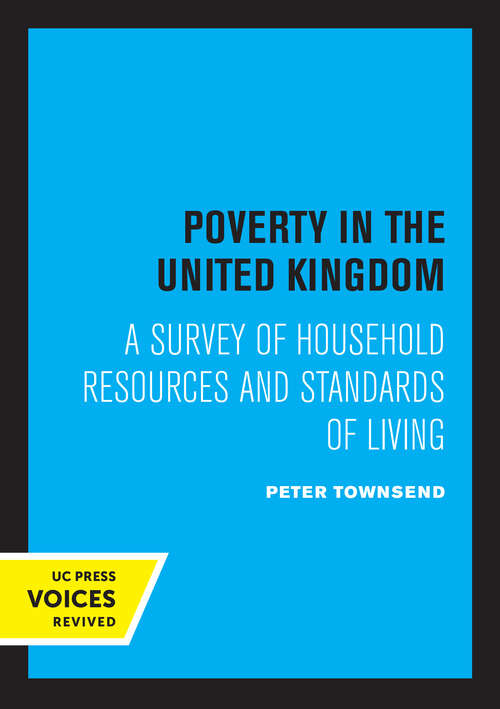 Book cover of Poverty in the United Kingdom: A Survey of Househould Resources and Standards of Living