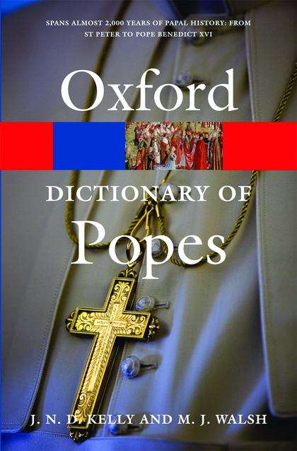 Book cover of The Oxford Dictionary of Popes