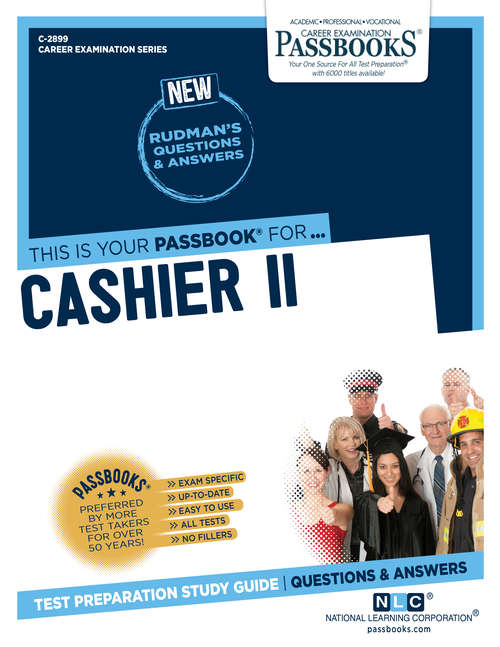 Book cover of Cashier II: Passbooks Study Guide (Career Examination Series)