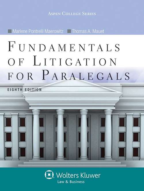 Book cover of Fundamentals of Litigation for Paralegals