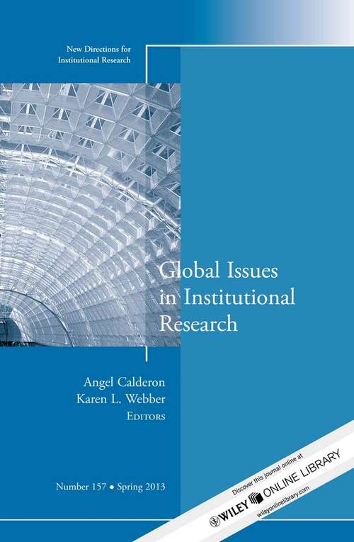 Book cover of Global Issues in Institutional Research