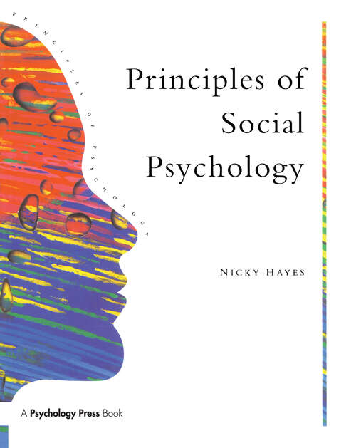 Book cover of Principles Of Social Psychology (Principles Of Psychology Ser.)