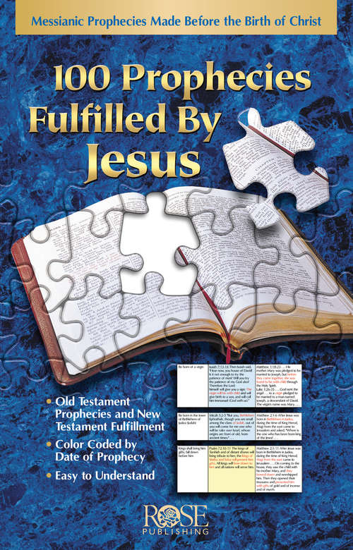 Book cover of 100 Prophecies Fulfilled by Jesus