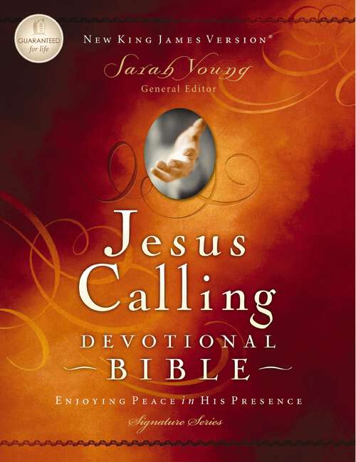 Book cover of Jesus Calling Devotional Bible, NKJV: Enjoying Peace in His Presence (Jesus Calling®)