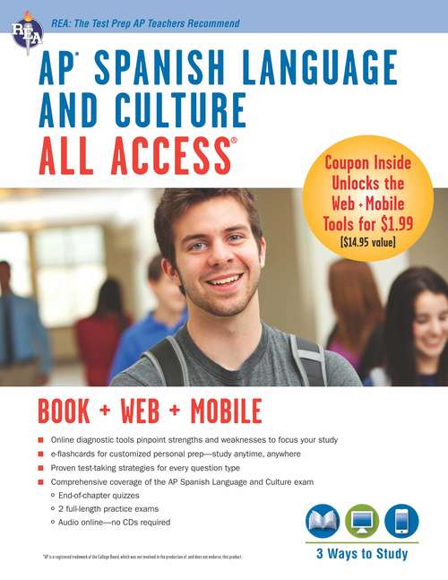 Book cover of AP Spanish Language and Culture All Access w/Audio