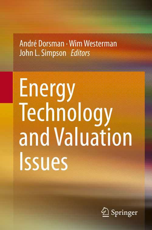 Book cover of Energy Technology and Valuation Issues