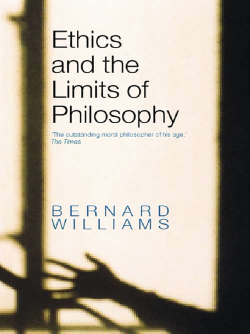 Book cover of Ethics and the Limits of Philosophy